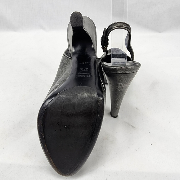 Prada Milano Close Toe Slingback Heel 37.5 US 7.5 Made in Italy  🇮🇹 - Picture 8 of 11